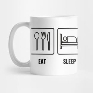 Eat Sleep Daf Yomi Repeat! Jewish Humor Mug